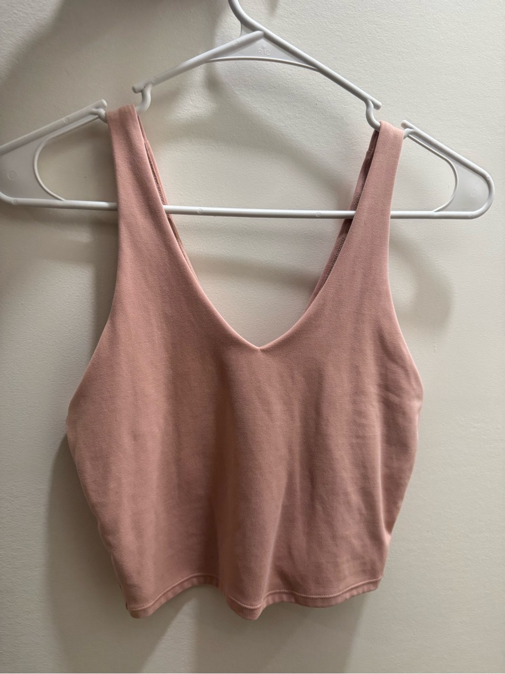 all in motion Dusty Pink V-Neck Crop Tank